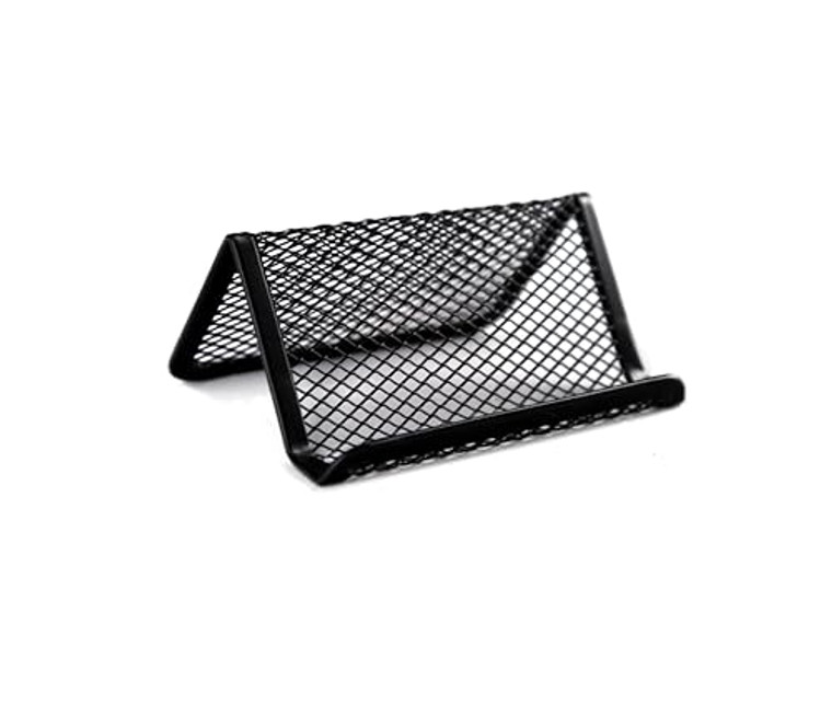 Huron Desktop Metal Mesh Business Card Holder