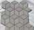 Grey gloss cube mosaic tiles