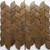 copper leaf mosaic tiles