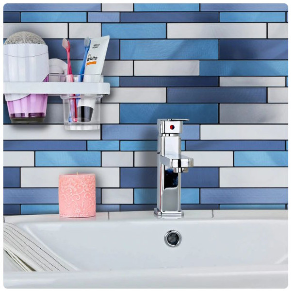 Peel and Stick Aluminium Mosaic Tiles