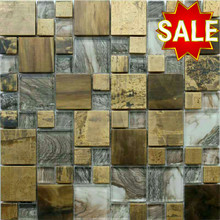 Brass and Glass Mosaic Tiles