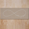 Beige Endless Love Infinity Symbol Personalized Wall Canvas Valentine's Day Gift
