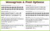 Embroidery Monogram & Font Styles Embroidery Monogram & Font Styles