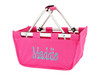 Hot Pink Market Tote - Available with Embroidered Monogram