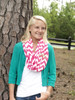 Hot Pink Chevron Infinity Scarf