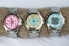 Stainless Steel Watch - Personalized Monogram