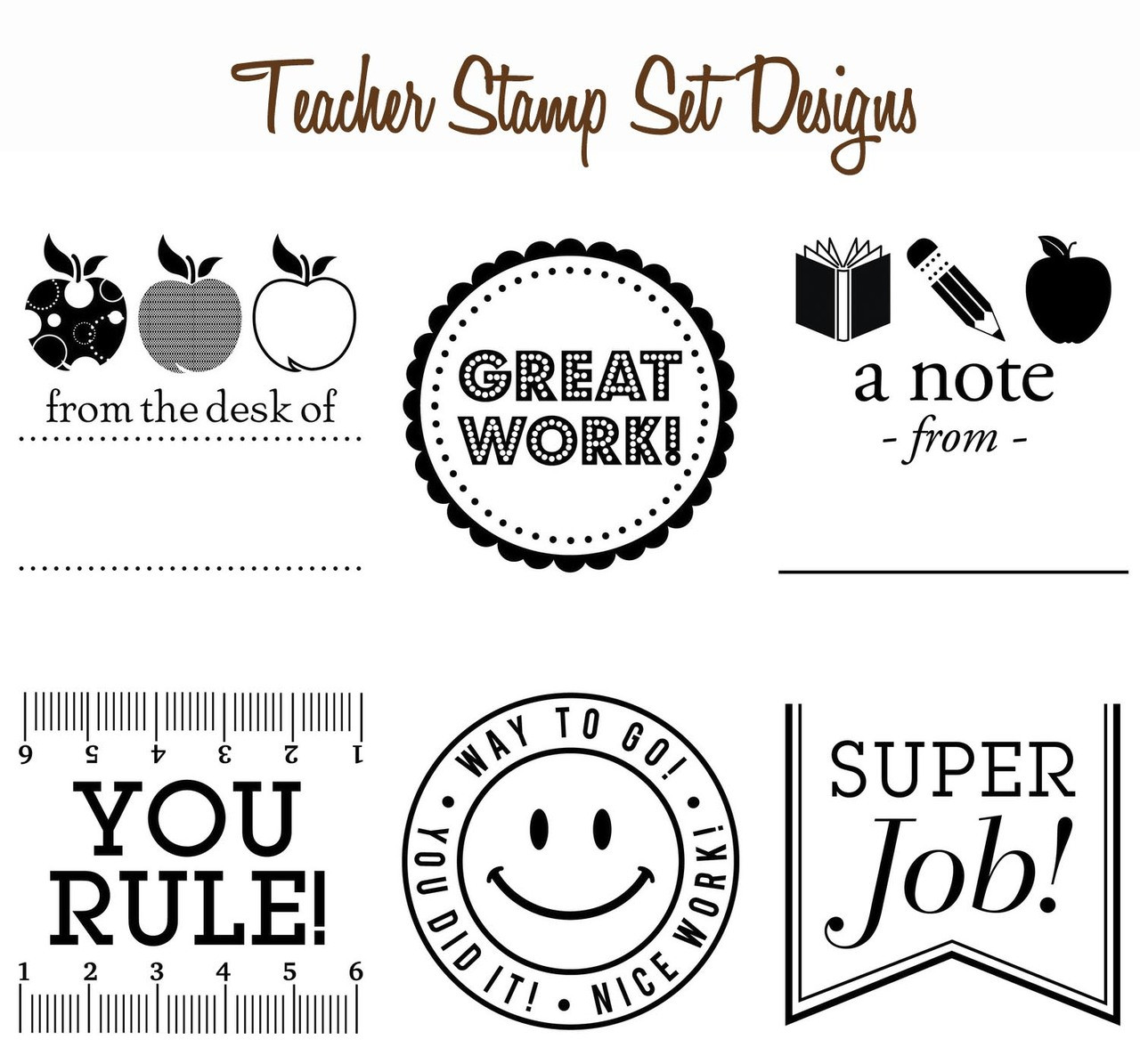 Great Job Star Teacher Feedback Stamp - Simply Stamps
