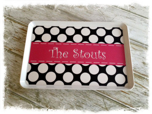 Personalized Melamine Tray 