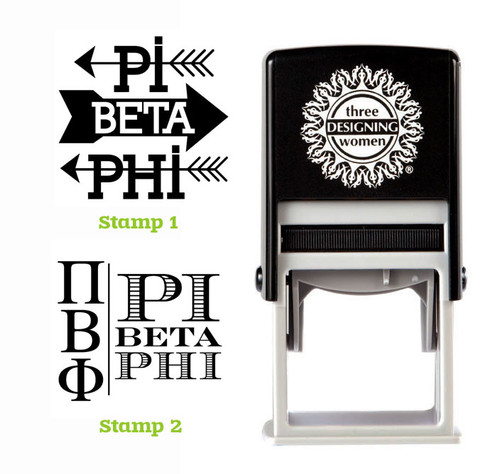 Greek Sorority Stamp Set - ΠΒΦ Pi Beta Phi
