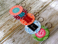 Double Sided Personalized 2.25" Round Key Chain