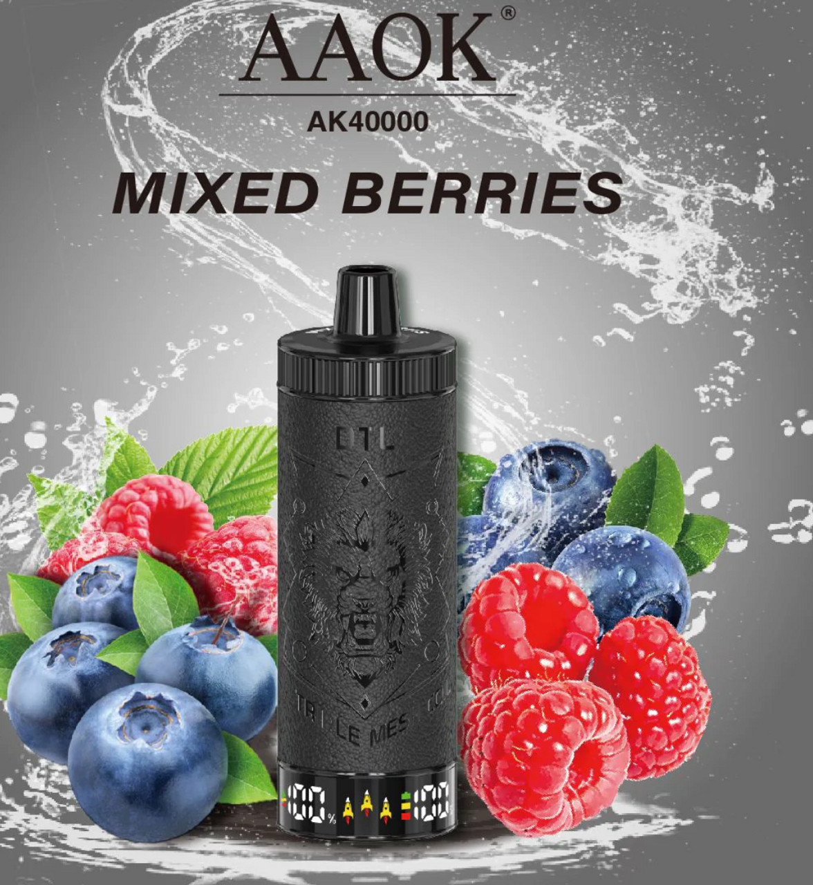 AAOK AK40000 PUFFS DISPOSABLE HOOKAH