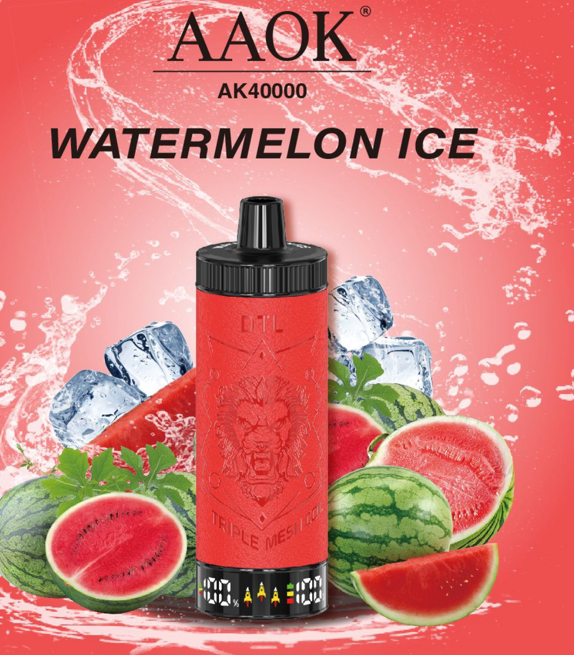 AAOK AK40000 PUFFS DISPOSABLE HOOKAH