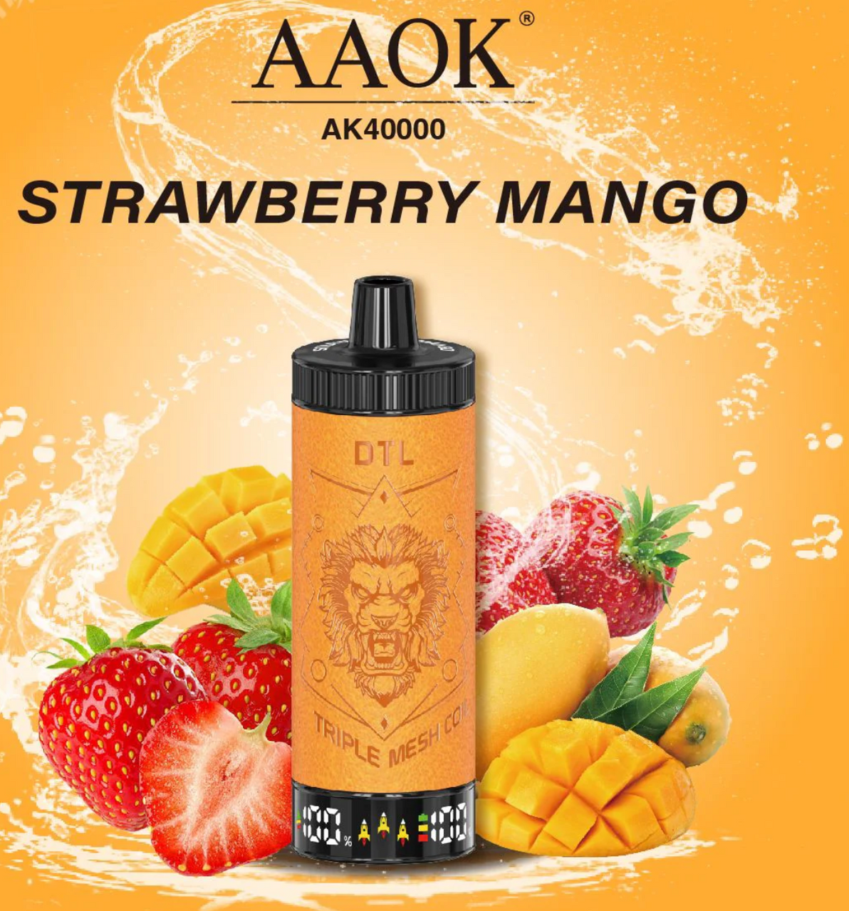 AAOK AK40000 PUFFS DISPOSABLE HOOKAH