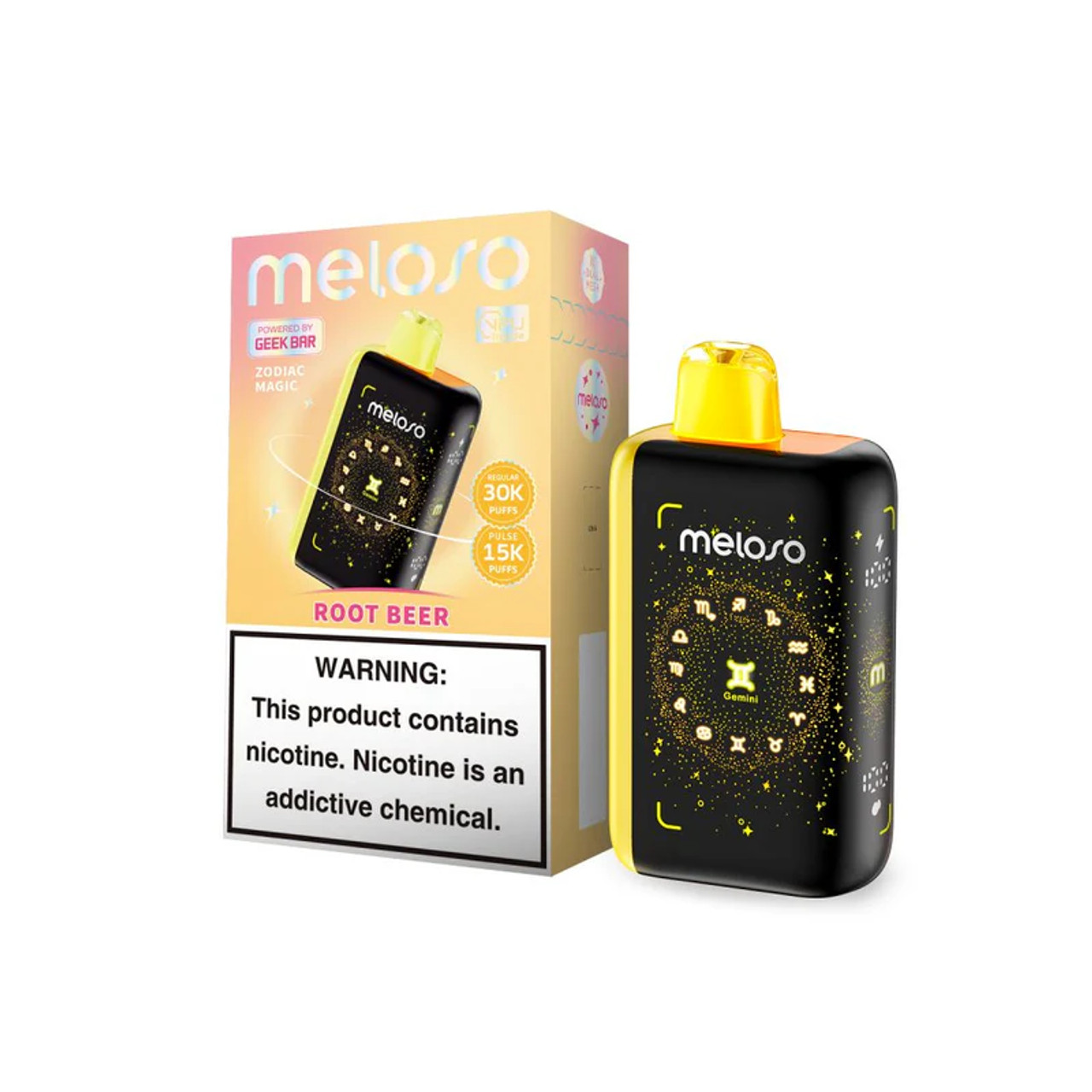 Relive the classic taste of root beer with the Geek Bar Meloso 30k Puff Disposable Vape in Root Beer flavor. Creamy, sweet, and bubbly - up to 30,000 puffs of nostalgic fun!