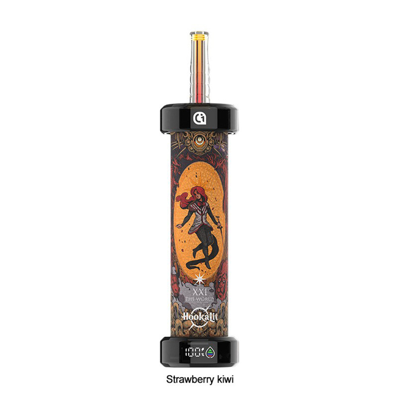 Olit Hookalit Vape - 40,000 Puffs, 0.35% Nicotine , 40ml Disposable Strawberry Kiwi