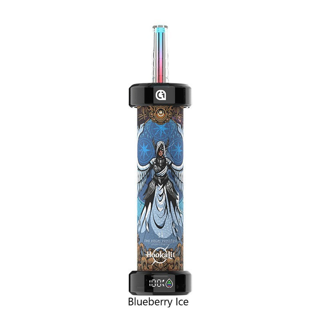 Experience the sweet and tangy taste of Blueberry Ice from OliT Hookalit 40,000 Puffs Disposable Vape, featuring 0.35% nicotine and a sleek design that delivers up to 40,000 puffs of a refreshing and fruity flavor, perfectly chilled with a cool ice sensation!
