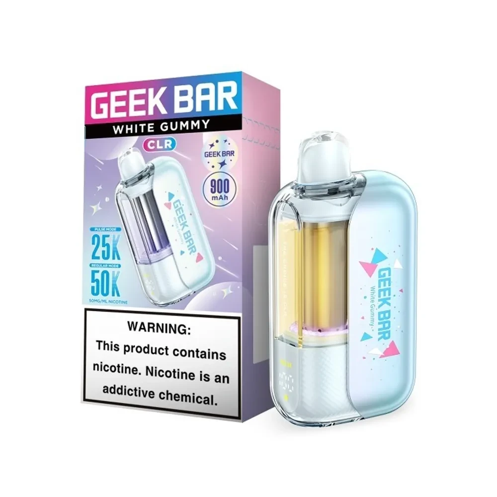 Discover the Geek Bar CLR 50000 Puffs Disposable with 5% nicotine and 17ML e-liquid capacity. Designed for ultra-long performance, smooth vapor, and bold flavors, this rechargeable disposable delivers convenience and powerful satisfaction for extended vaping sessions.