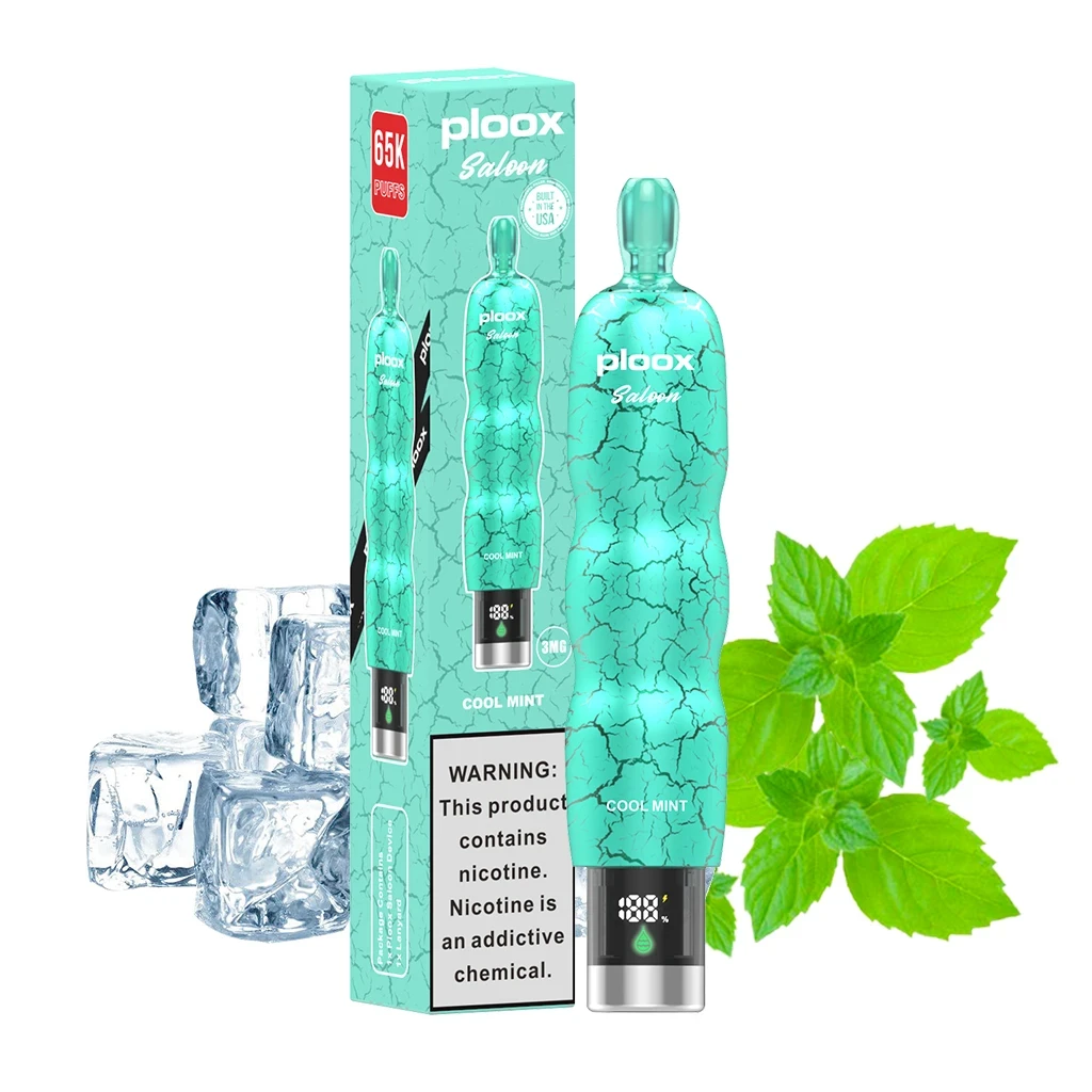 PLOOX SALOON HOOKAH 65000 PUFFS 0.3% NIC 30ML DISPOSABLE