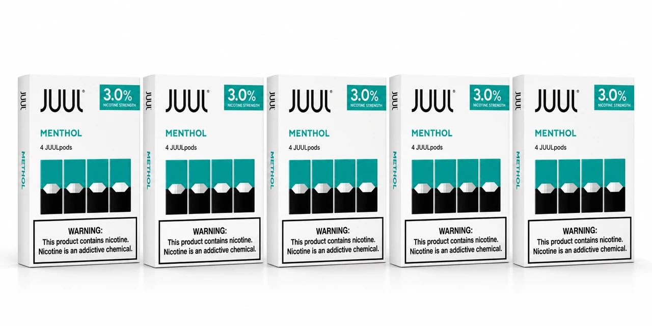 JUUL 3% Salt Nicotine 0.7ml Pre-Filled Cartridges 4ct/Pack Menthol