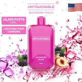 Untouchable Raspberry Peach Disposibles Vape 10,000 Puffs