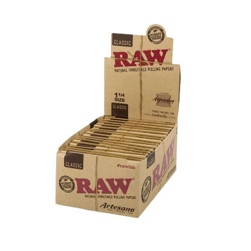 RAW Classic Artesano Papers 1 1/4" Size - Full Box of 15ct