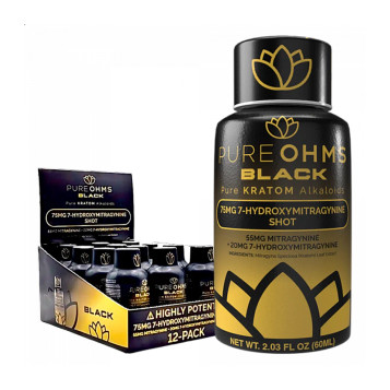 Pure Ohms Black 7-Hydroxy 60mL Kava-Kratom Shot Pure Ohms Black 7-Hydroxy 60mL Kava-Kratom Shot