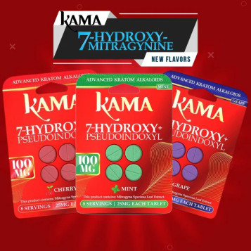 Kama 7-Hydroxy + Pseudo Chewable 100mg Tablets (4ct) Kama 7-Hydroxy + Pseudo Chewable 100mg Tablets (4ct)