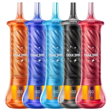 Shop the GEEK BAR BURJ Disposable featuring up to 80,000 puffs, 0.5% nicotine, and 25mL of e-liquid. Enjoy premium flavor, extended performance, and a sleek rechargeable design for a long-lasting vaping experience.