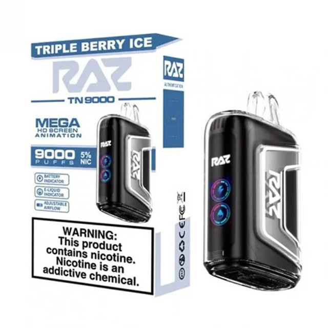 Triple Berry Ice RAZ TN9000 Puffs Vape