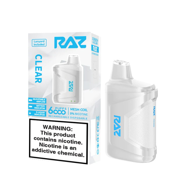 Clear RAZ TN9000 Puffs Vape