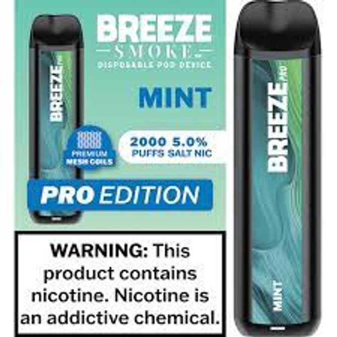 Breeze Pro 2000 Puffs Mint Vape