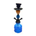 13" LUXOR BRAND HOOKAH 2 HOSE WITH DOUBLE CLEAR SQUARE AND SINGLE CERAMIC EGG DECO 13" LUXOR BRAND HOOKAH 2 HOSE WITH DOUBLE CLEAR SQUARE AND SINGLE CERAMIC EGG DECO
