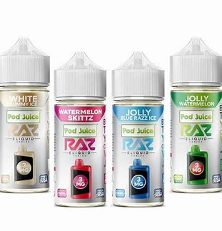 POD JUICE x RAZ SERIES 100ML E-LIQUID  Bold Flavor and Smooth Vaping