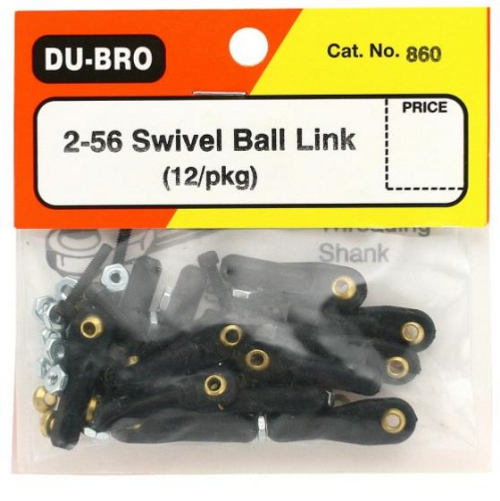 2-56 SWIVEL BALL LINKS (12