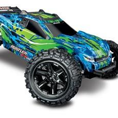 Traxxas 67076-4 - Rustler 4X4 VXL: 1/10 Scale Stadium Truck with TQi