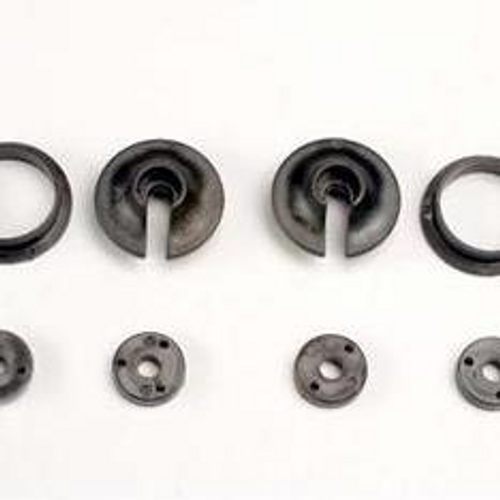 TRAXXAS 3768 - SPRING RETAINERS, UPPER & LOWER (2)/ PISTON HEAD SET (2)