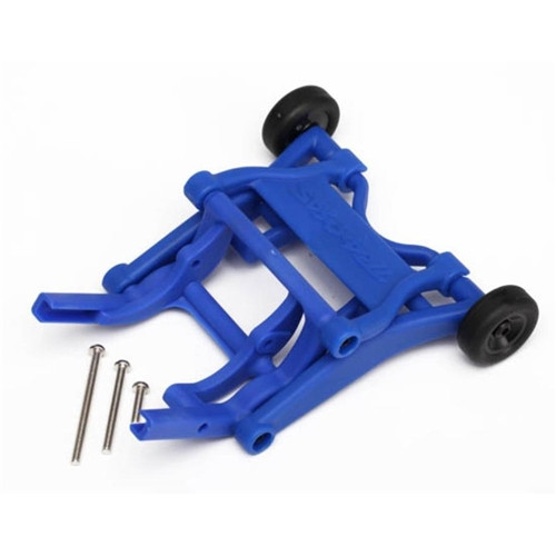 TRAXXAS 3678X - WHEELIE BAR, ASSEMBLED (BLUE) (FITS SLASH, STAMPEDE, R