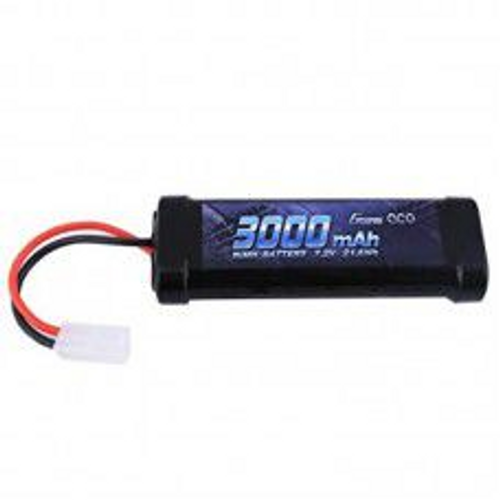 Gens Ace 3000mAh 7.2v NiMh W/Tamiya Plug 135x47x24mm, 360g