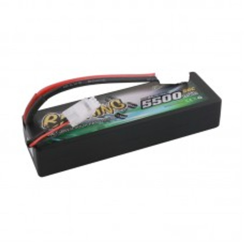 Gens Ace 5500mAh 2S 7.4v 50C 139x47x25mm 255g EC5 Plug XH Balance Hadcase Basher Series