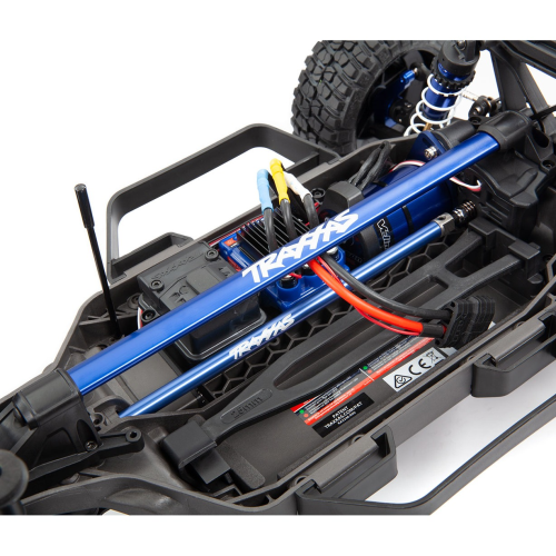 Traxxas 6730X Chassis brace kit, blue (fits Rustler® 4X4 and Slash 4X4 equipped with Low-CG chassis)