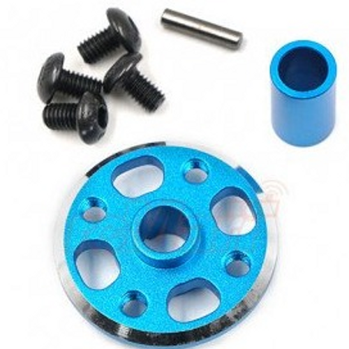 Yeah Racing Aluminium Spur Gear Adaptor Set for Tamiya TT02 Blue