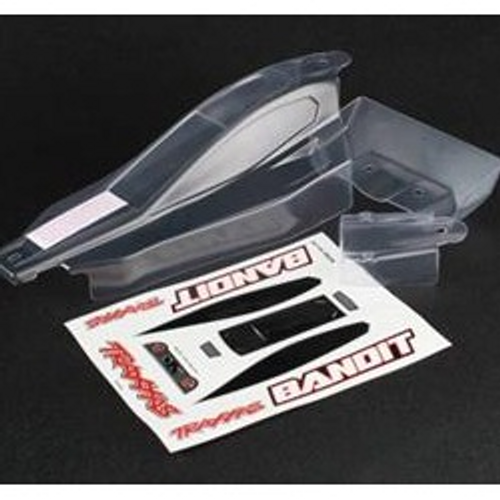 TRAXXAS 2417 - BODY, BANDIT (FRONT & REAR) (CLEAR, REQUIRES PAINTING)/