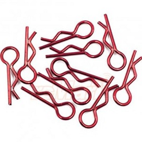 Yeah Racing RC Body Clip For 1/8 1/10 1/12 10pcs Laser Red