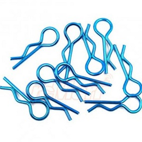 Yeah Racing RC Body Clip For 1/8 1/10 1/12 10pcs Laser BLUE Yeah Racing RC Body Clip For 1/8 1/10 1/12 10pcs Laser BLUE
