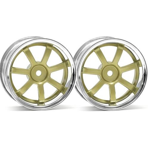1/10 W: RAYS 26mm Ch/Gld 3off HP 3319 HPI Racing RAYS GRAM LIGHTS 57S-PRO CHROME/GOLD (3mm OFFSET)