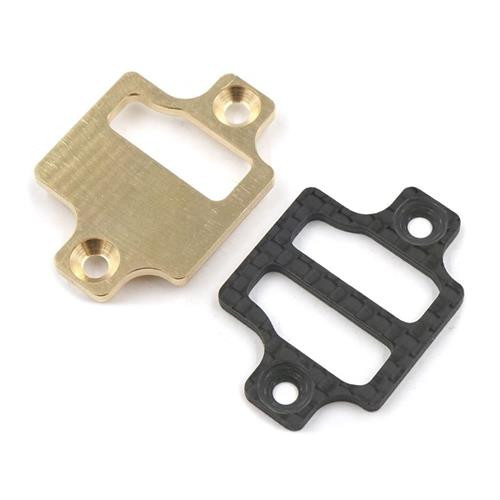 BRASS AND GRAPHITE LOWER BULKHEAD PLATE FRONT REAR FOR EXECUTE XQ10