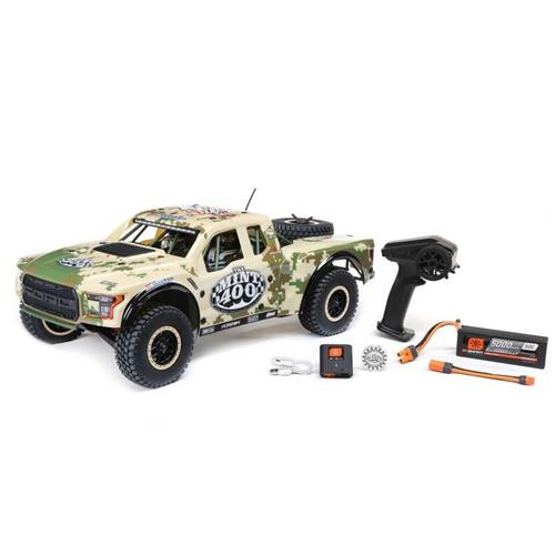 1/10 Mint 400 Ford Raptor Baja Rey Limited Edition 4WD RTR, Tan With Spektrum 2S Lipo and S120 Smart Charger by LOSI