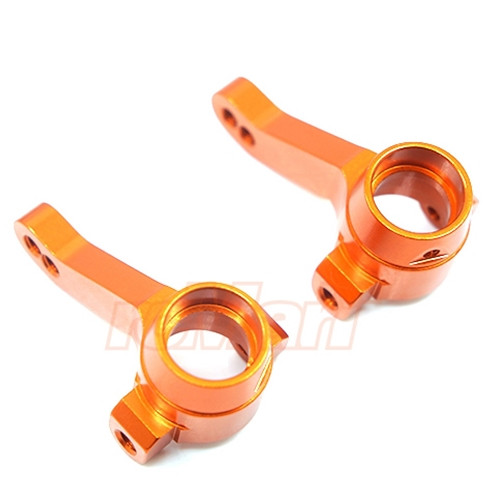 ALUMINUM FRONT KNUCKLE ARM SET FOR HPI RS4 SPORT3 ORANGE