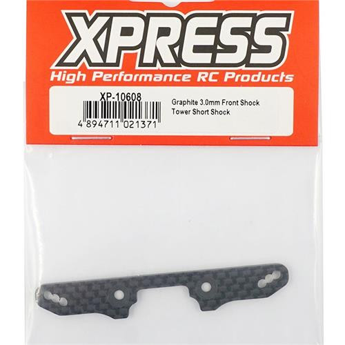 GRAPHITE 3.0MM FRONT SHORT SHOCK TOWER FOR EXECUTE XQ1 XQ1S XQ2S DR1S