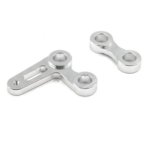 XTRA SPEED ALUMINUM STEERING ARMS SILVER V2 FOR TAMIYA EGRESS AVANTE 2001 VAJRA VQS